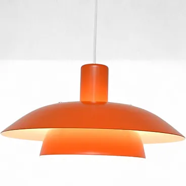 Orange vintage lamp, Denmark 1970s