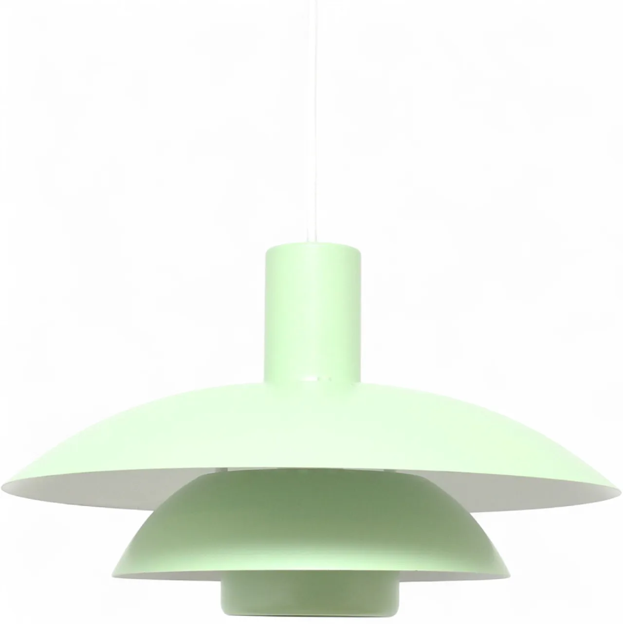 Pistachio Scandinavian lamp, 1970s 8