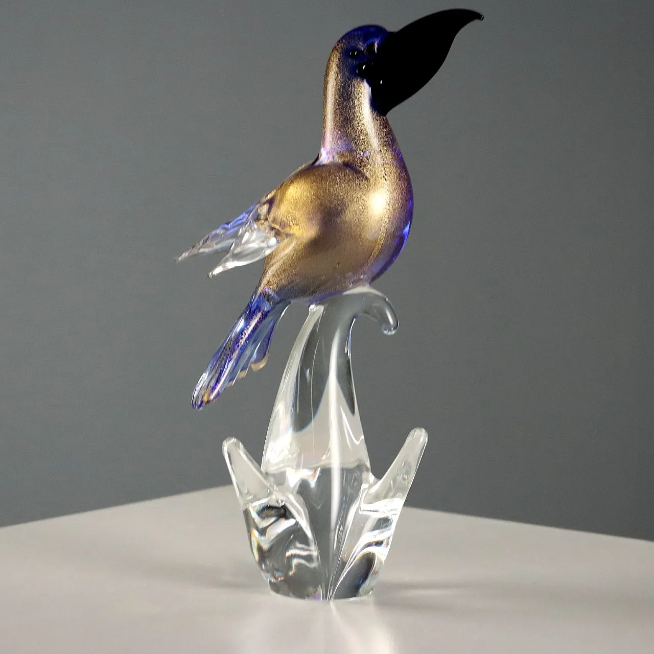 Bird in Murano glass, 20th century 1