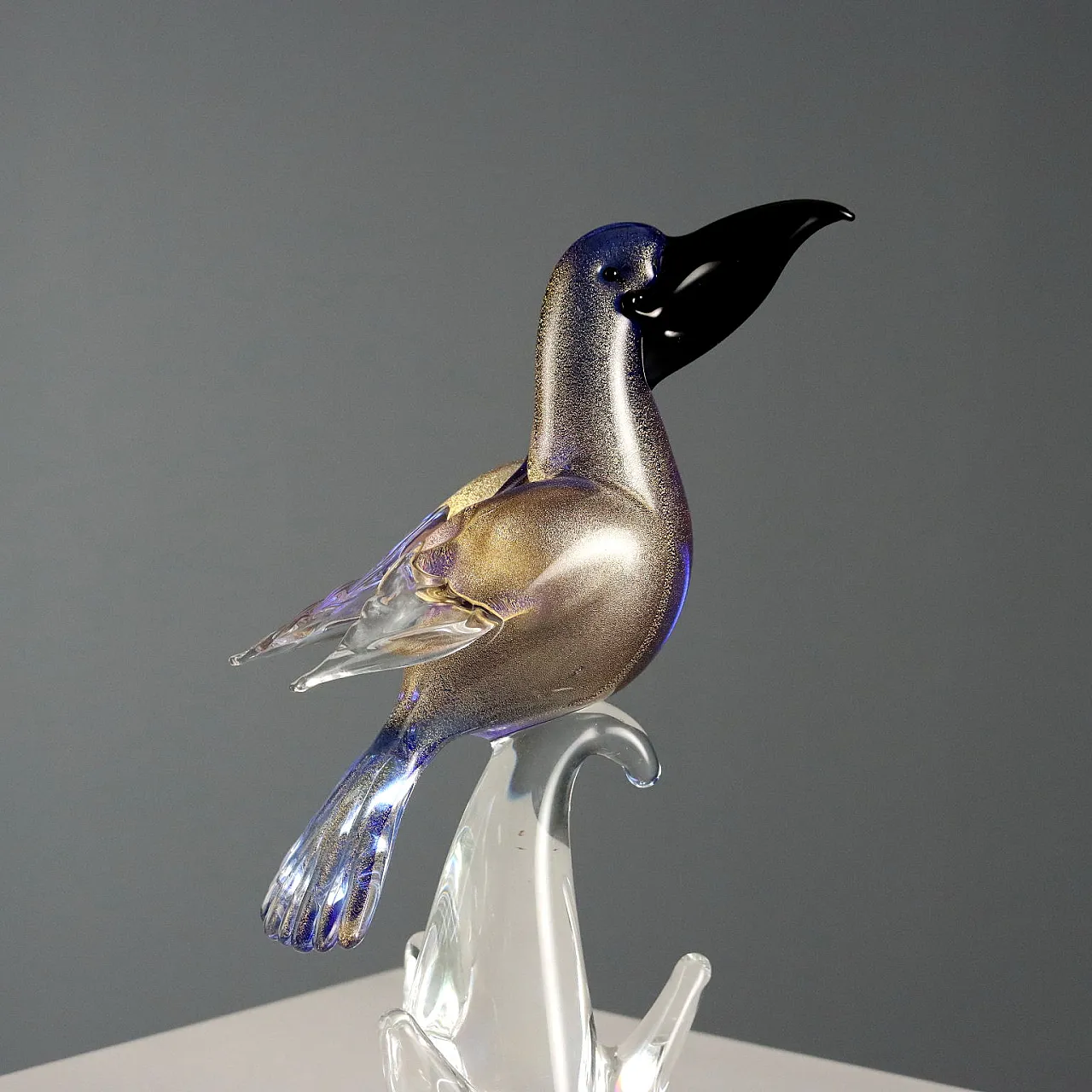 Bird in Murano glass, 20th century 3
