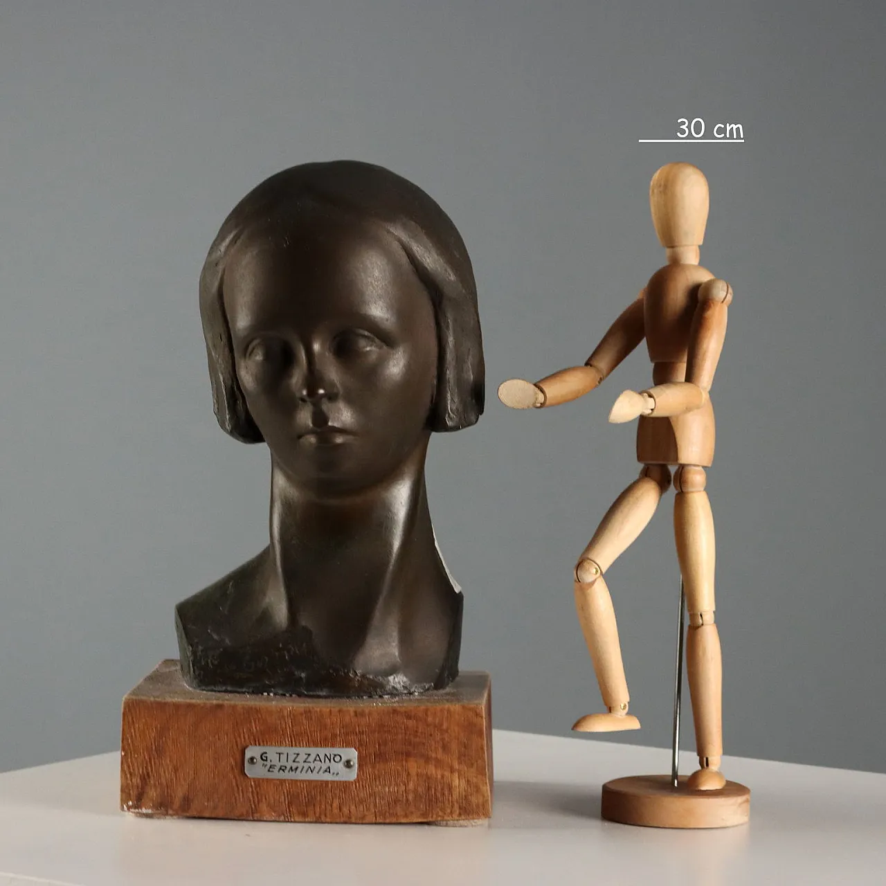Head of a Girl by Giovanni Tizzano, 20th century 2