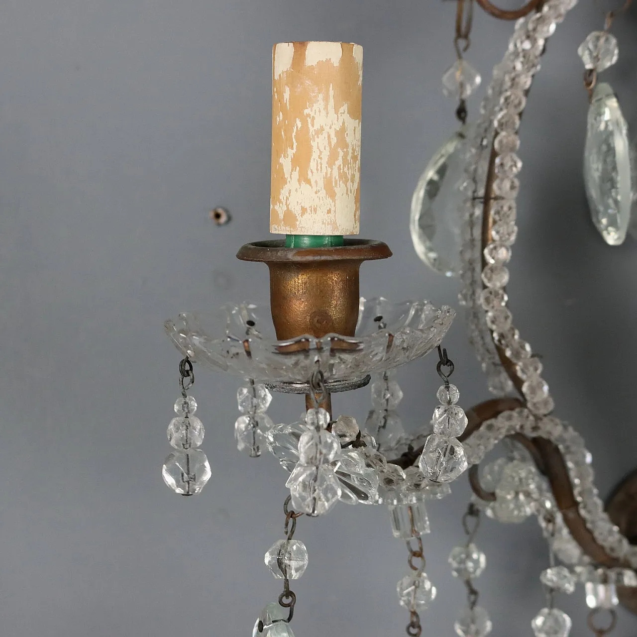 4 Appliques in metallo brunito e bronzo, primo '900 5