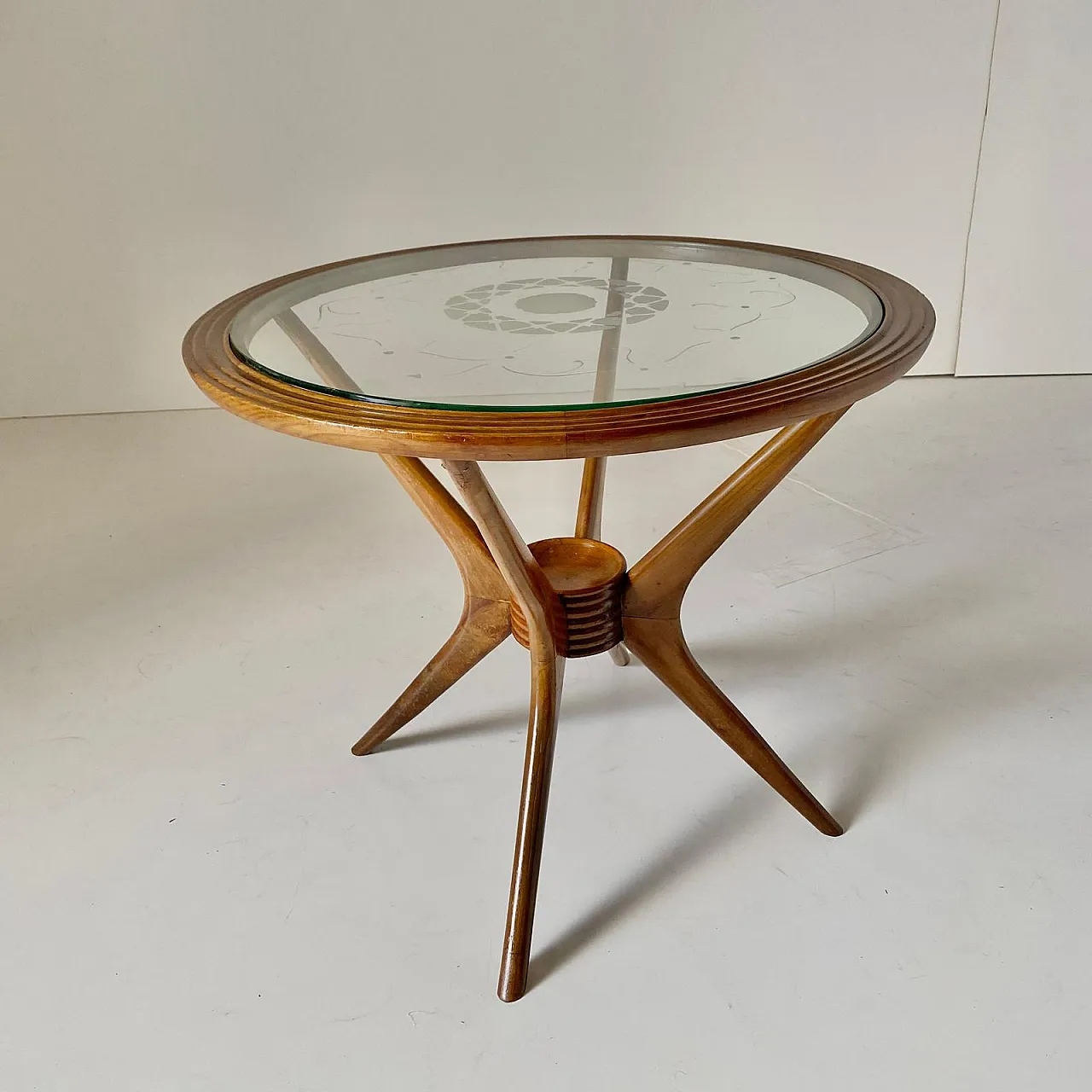 Tvolino in Massello di Faggio Curvato, Paolo Buffa, Italia anni 50 2