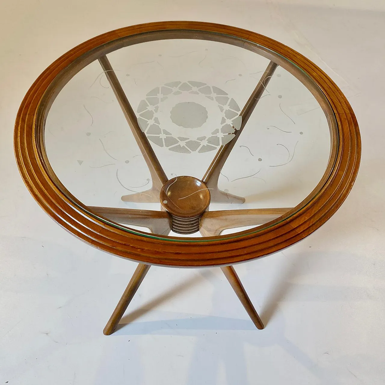 Tvolino in Massello di Faggio Curvato, Paolo Buffa, Italia anni 50 4