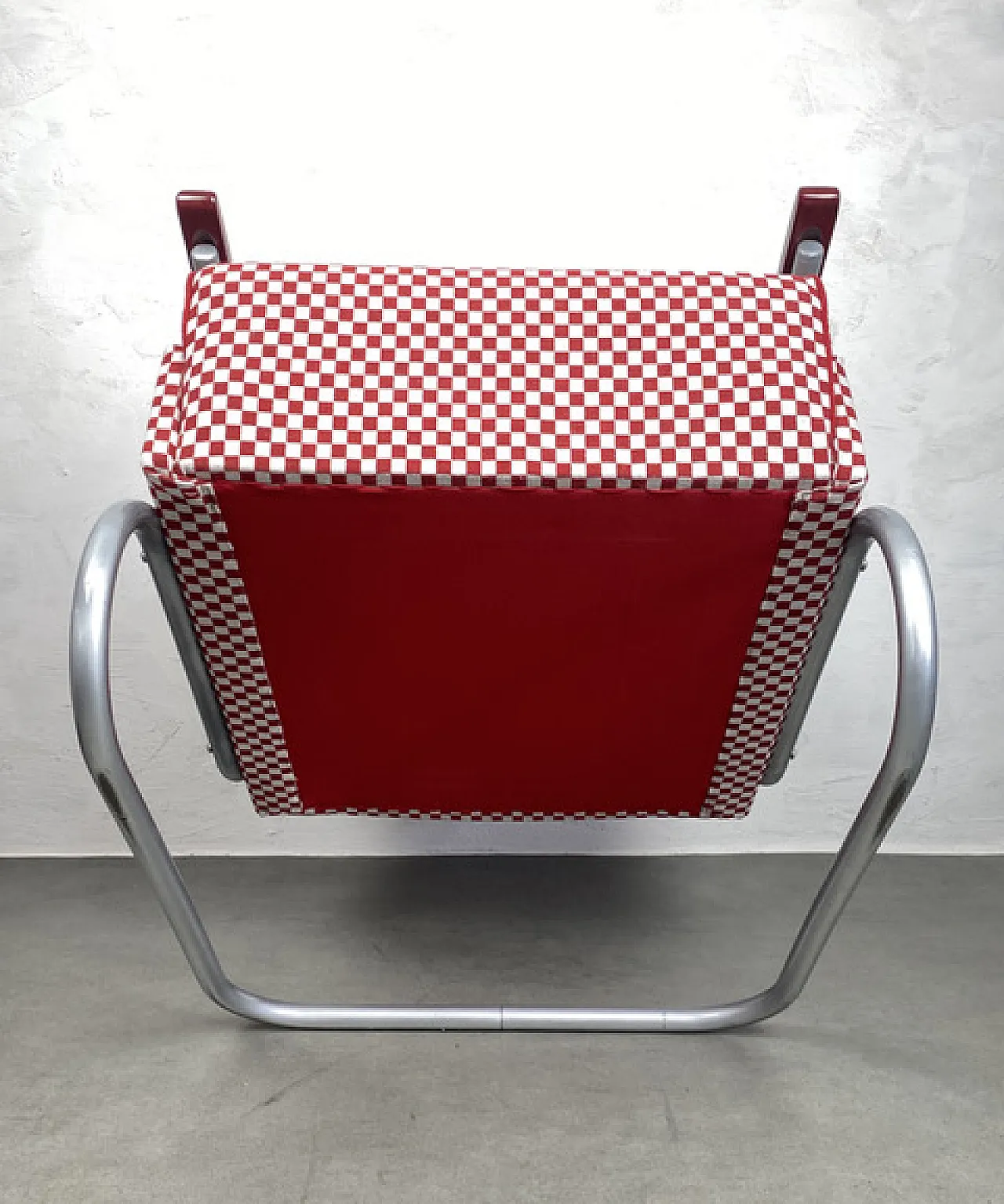 Thonet S-411 Armchair in Red & White, 1940s 13