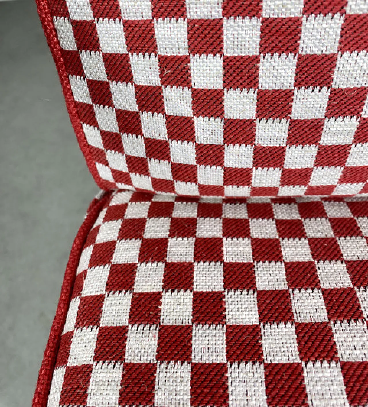 Thonet S-411 Armchair in Red & White, 1940s 15