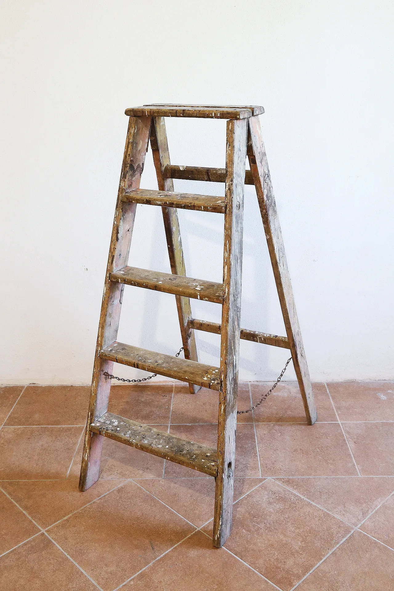 Scala legno massello arredo industrial chic, anni '20 5