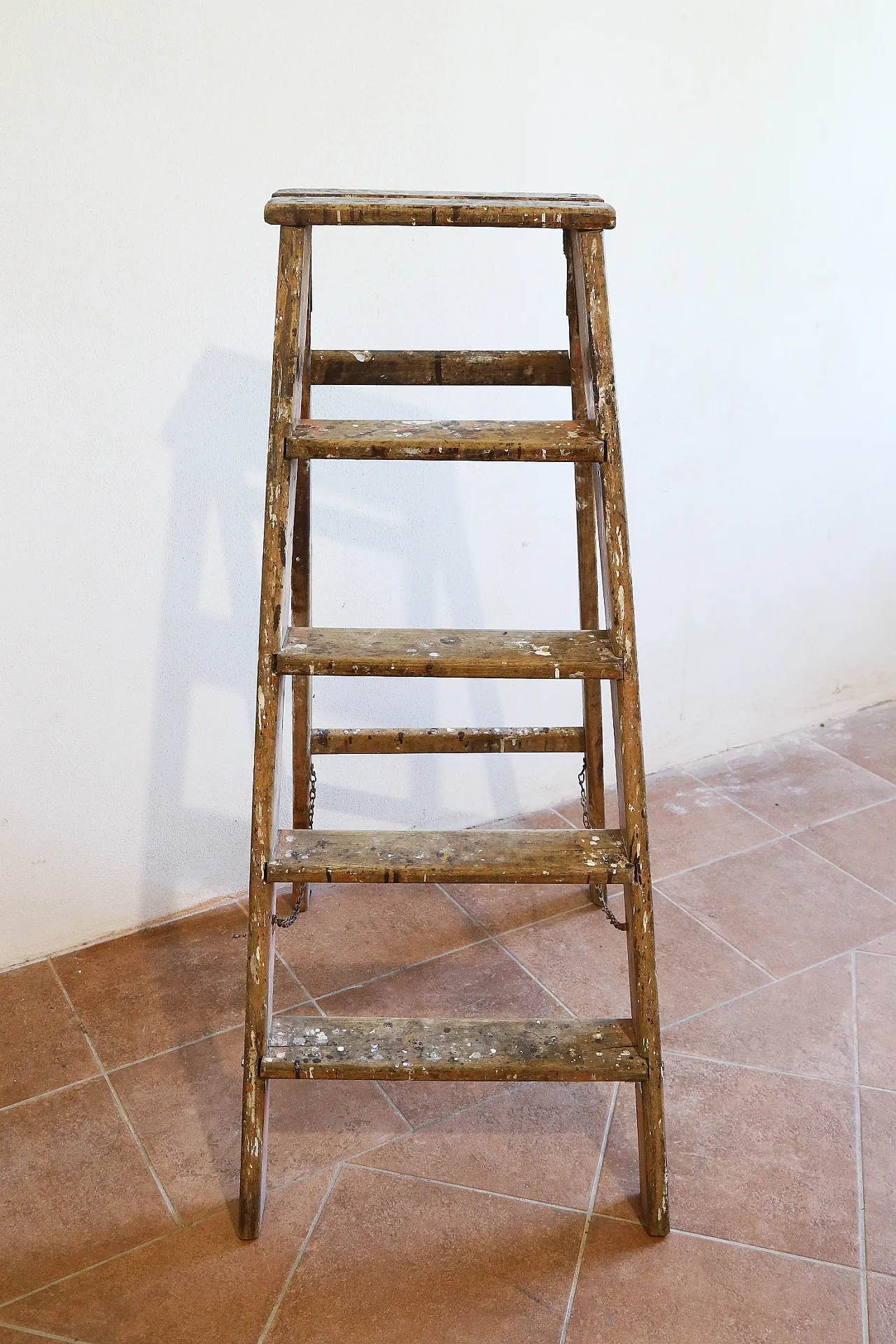 Scala legno massello arredo industrial chic, anni '20 6