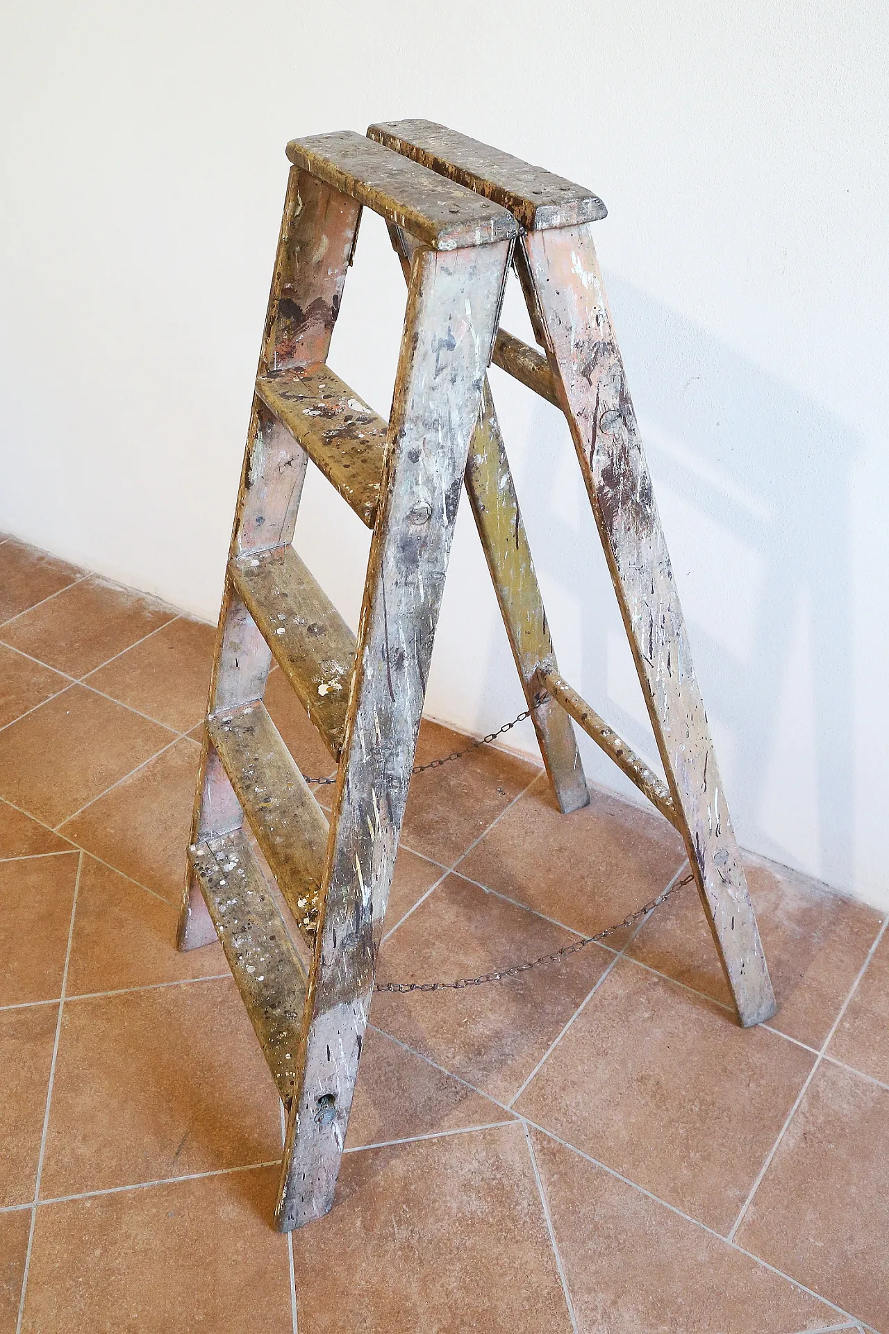 Scala legno massello arredo industrial chic, anni '20 8