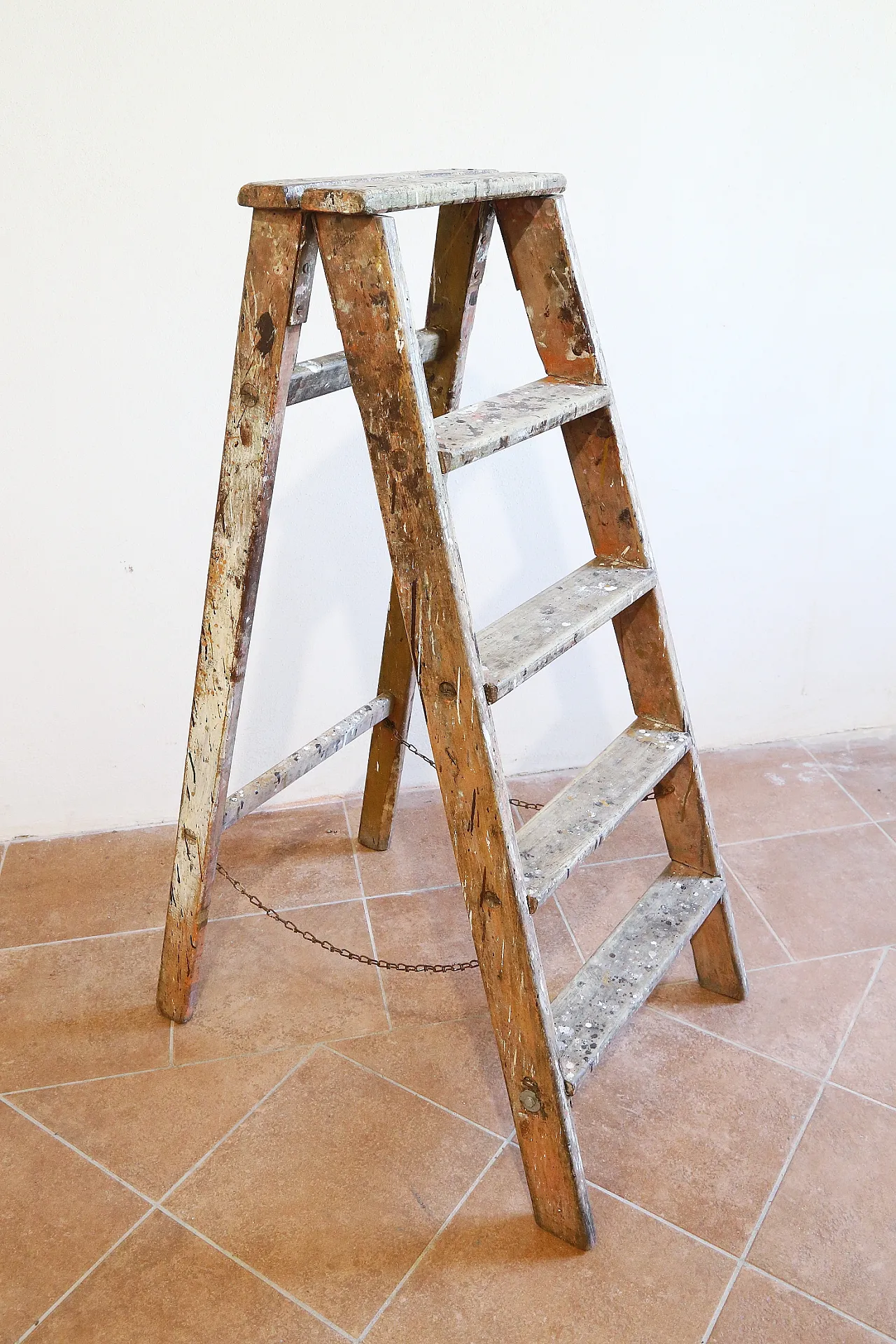 Scala legno massello arredo industrial chic, anni '20 10