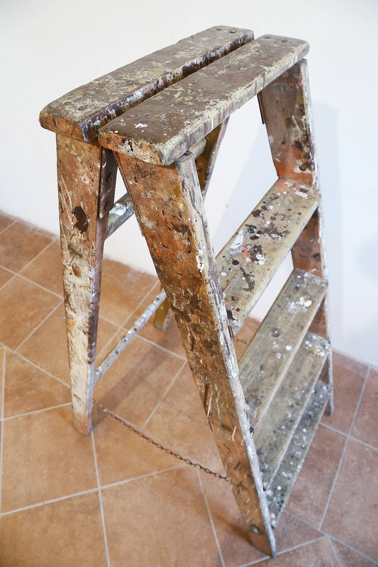 Scala legno massello arredo industrial chic, anni '20 12