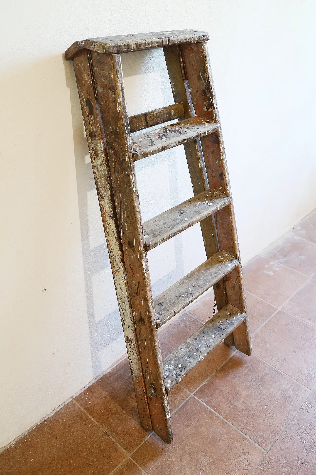 Scala legno massello arredo industrial chic, anni '20 13