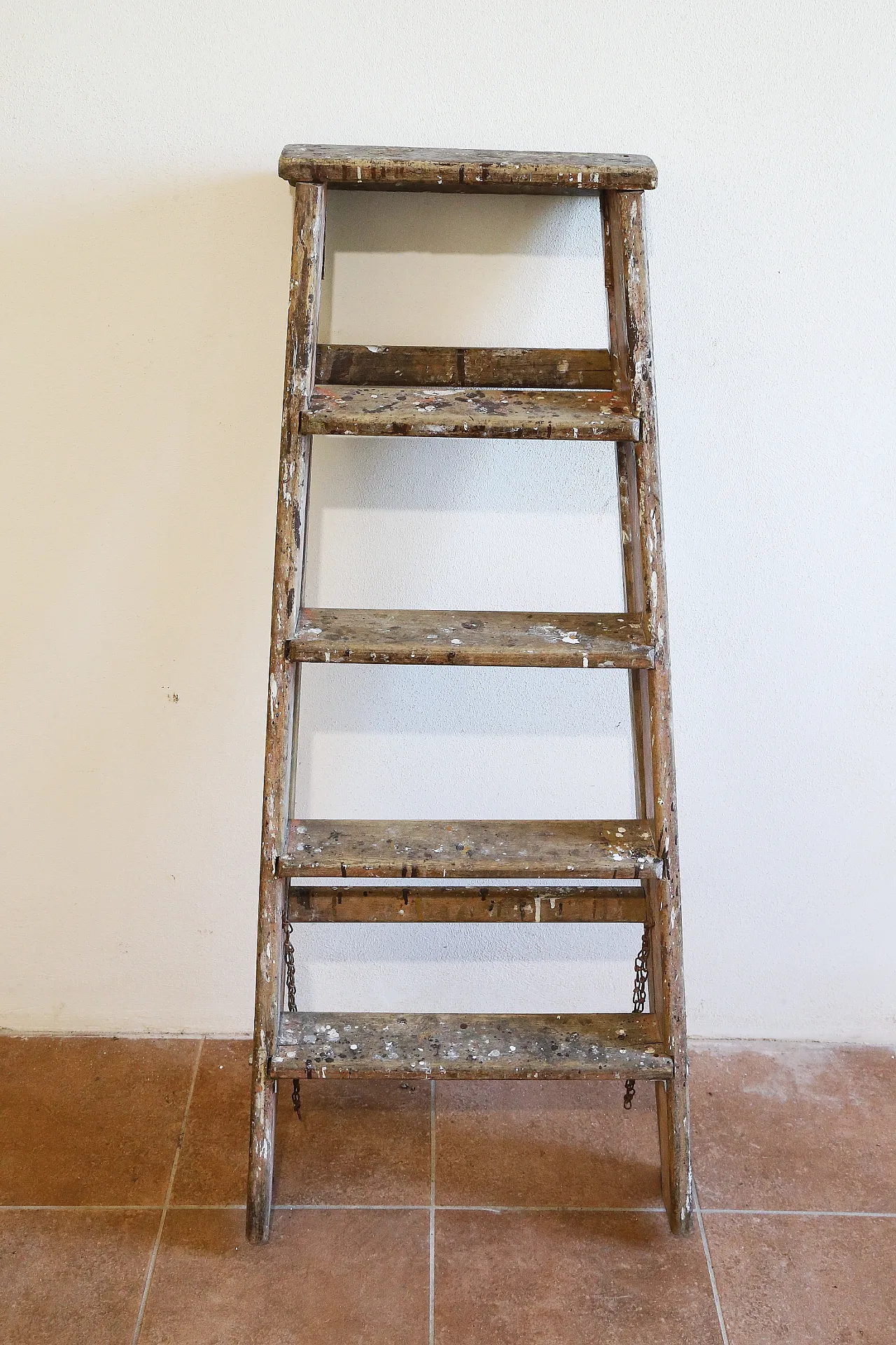 Scala legno massello arredo industrial chic, anni '20 14