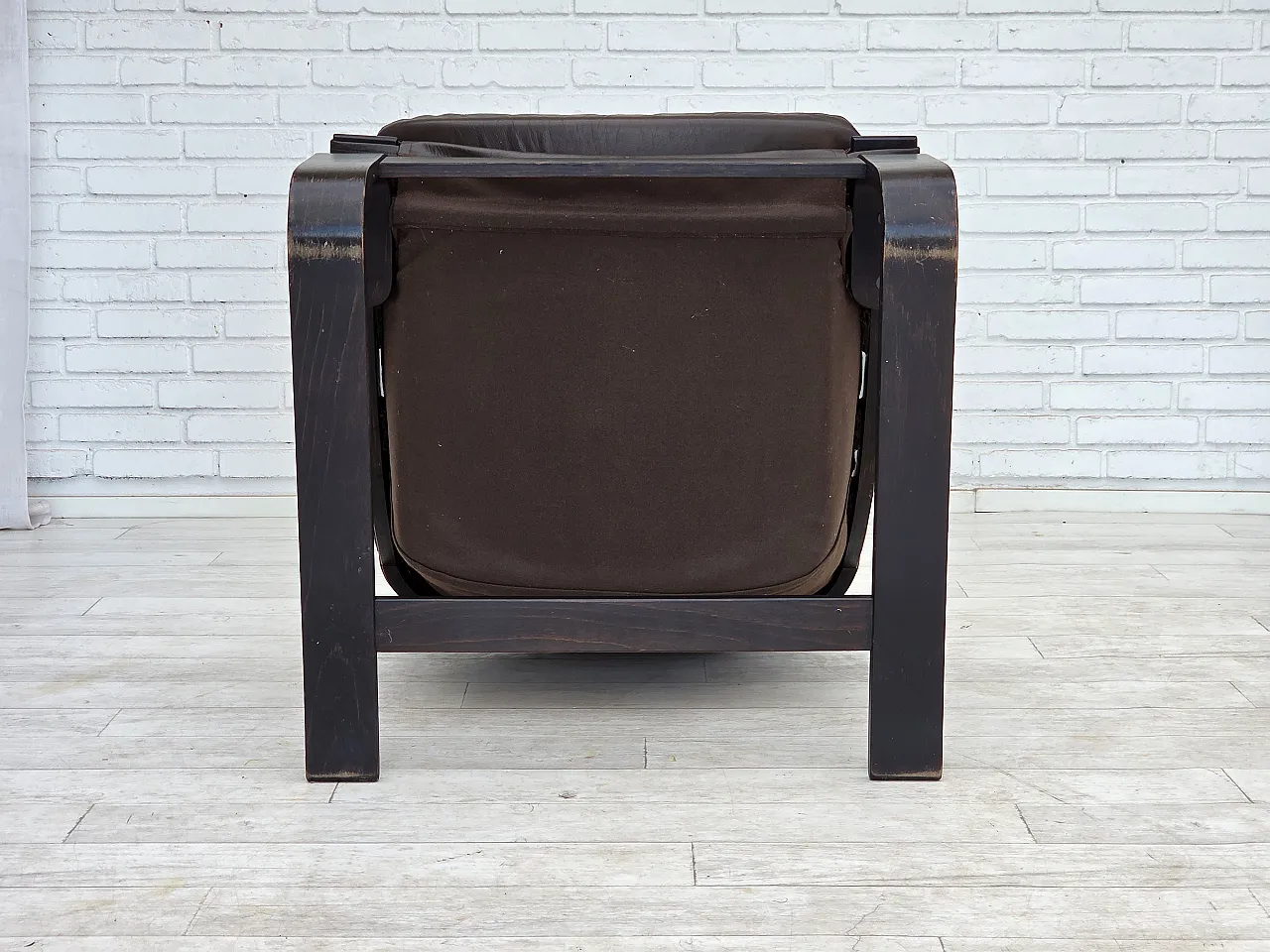 Anni '70, design svedese di Åke Fribytter, poltrona, mobili in pelle. 16