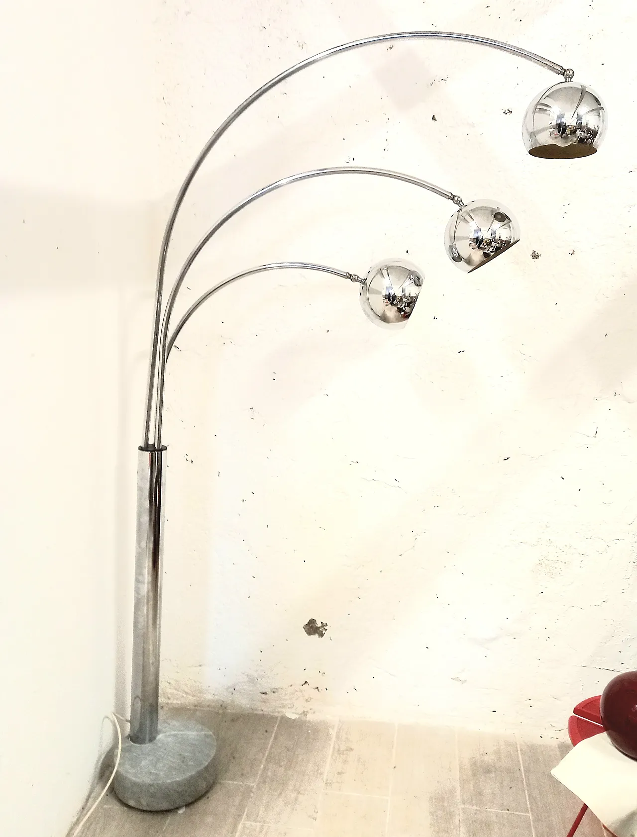 Goffredo Reggiani 3-light floor lamp, late 20th century 1