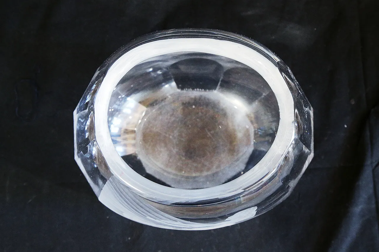 Orrefors glasbruk Simon Gate vaso cristallo inciso maternità nudo 16