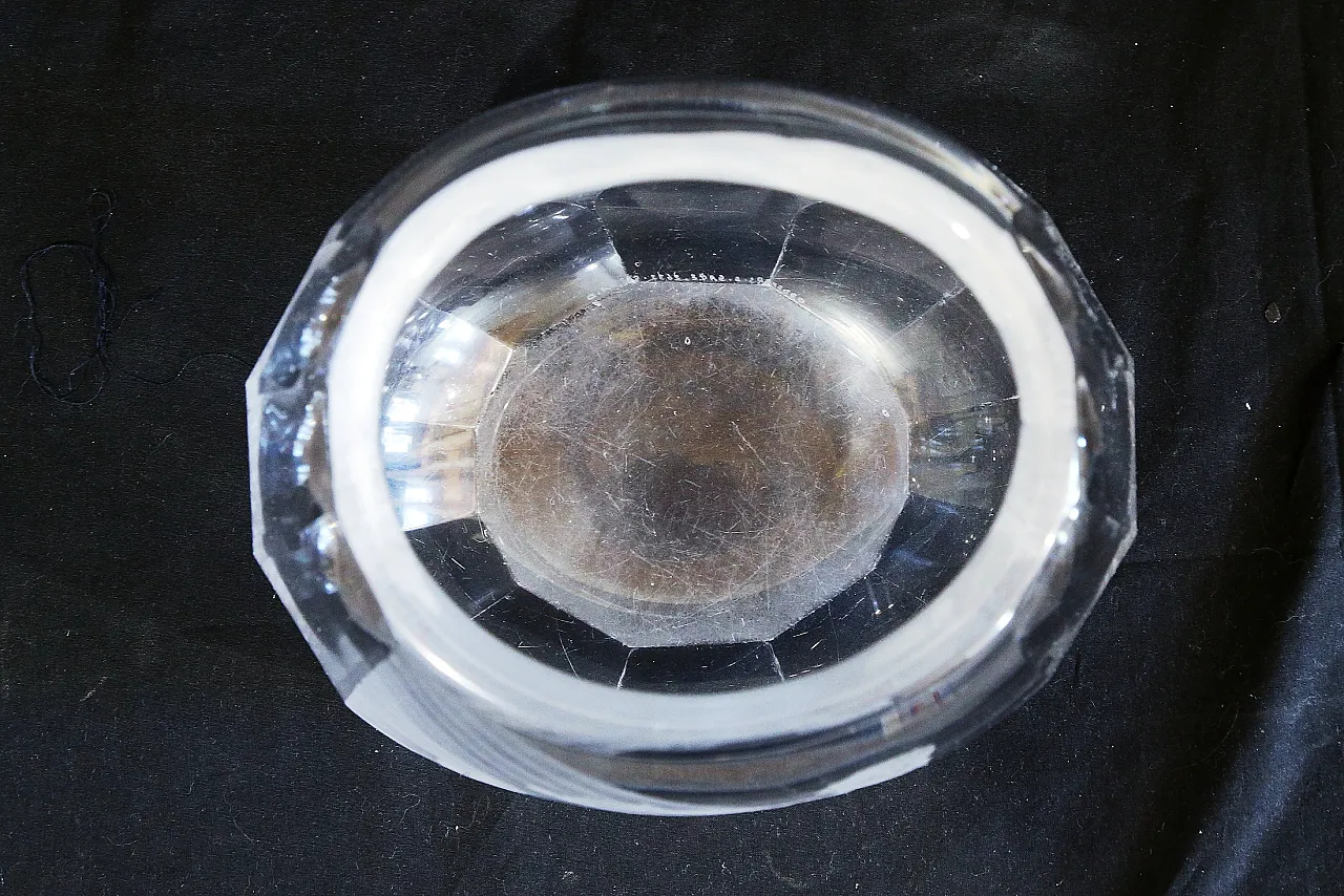 Orrefors glasbruk Simon Gate vaso cristallo inciso maternità nudo 17