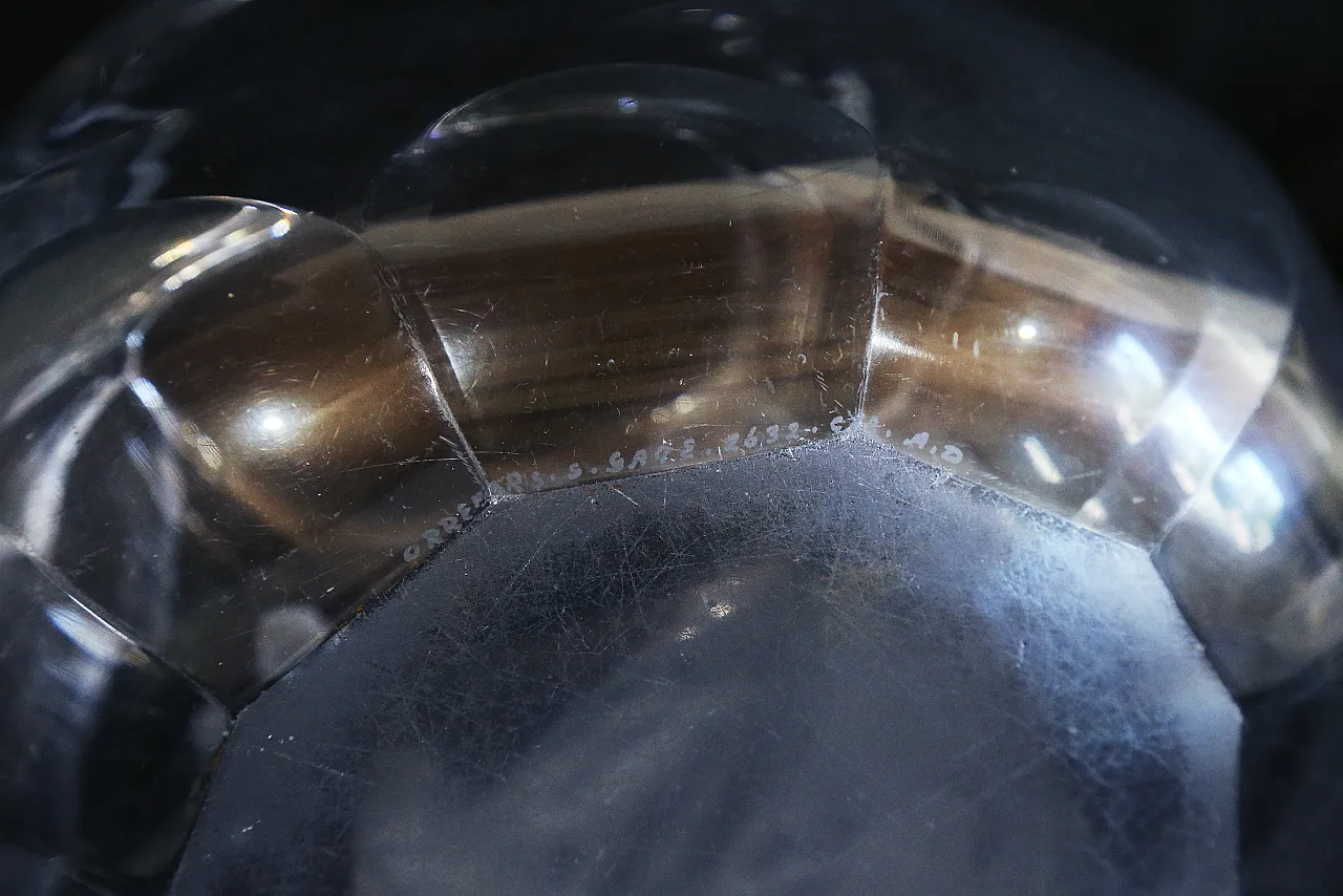 Orrefors glasbruk Simon Gate vaso cristallo inciso maternità nudo 21