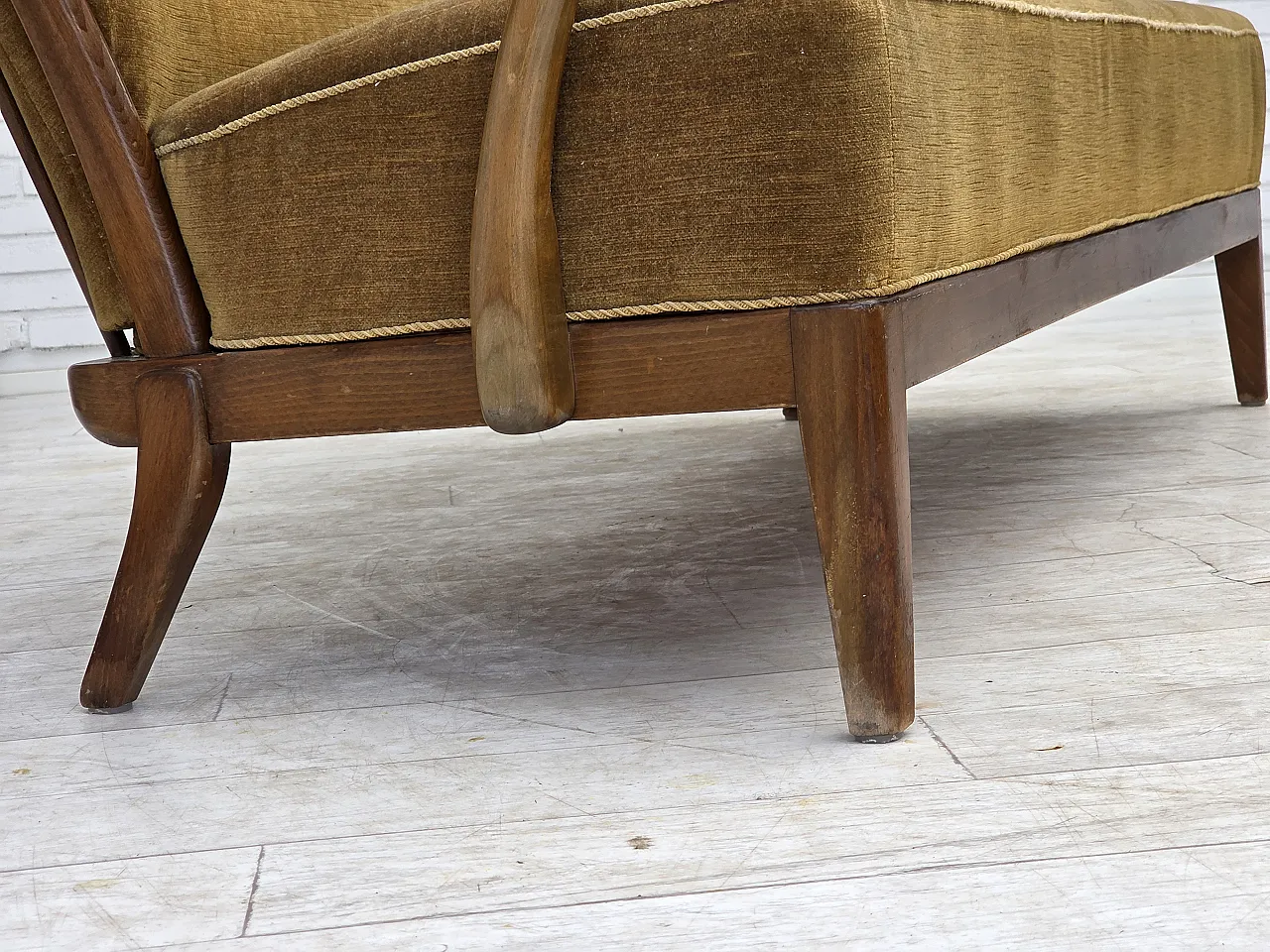 1960s, Danish design by Alfred Christensen, 2-seater sofa, velour. 5