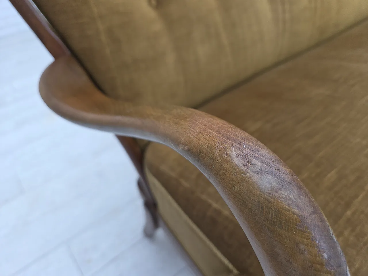 1960s, Danish design by Alfred Christensen, 2-seater sofa, velour. 9