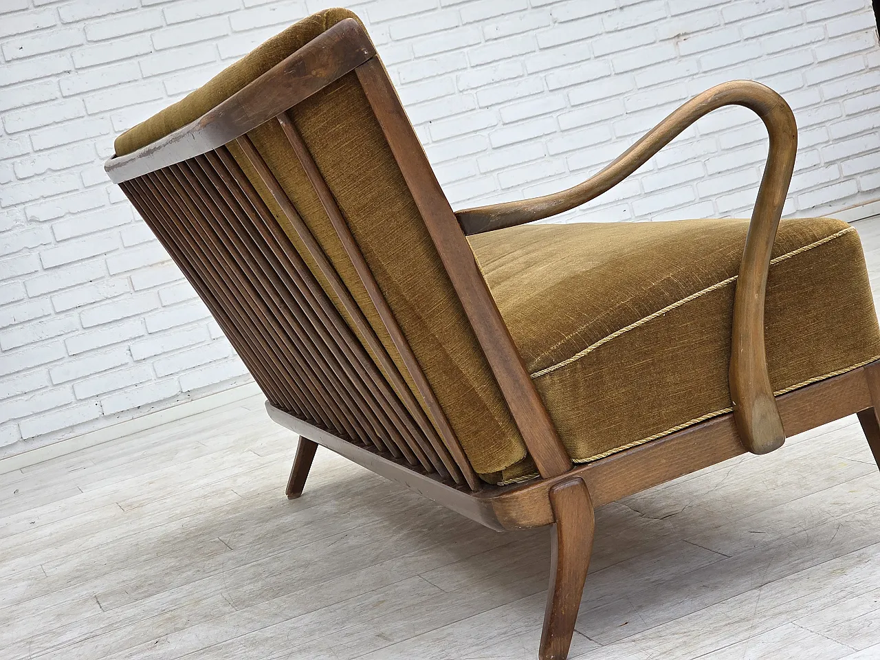 1960s, Danish design by Alfred Christensen, 2-seater sofa, velour. 11