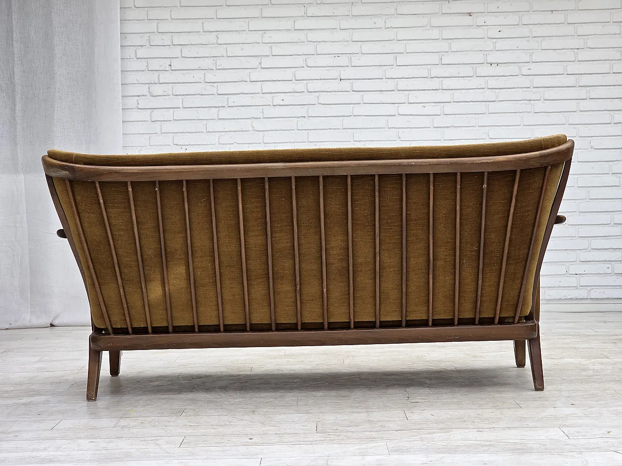 1960s, Danish design by Alfred Christensen, 2-seater sofa, velour. 14