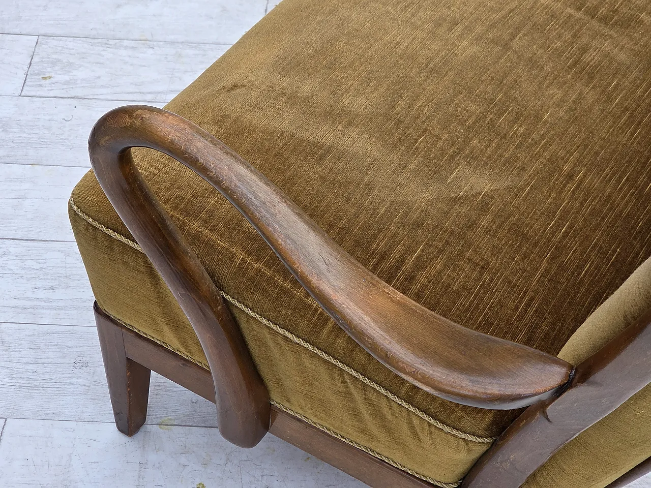 1960s, Danish design by Alfred Christensen, 2-seater sofa, velour. 17