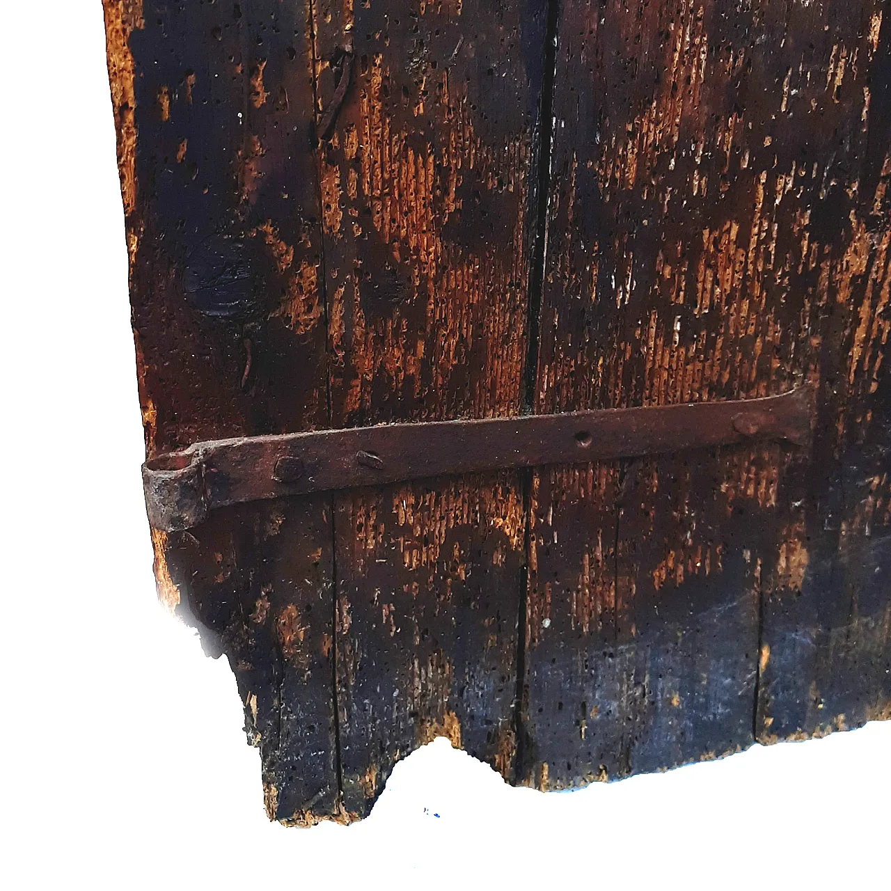 Pair of antique doors in solid wood, early 20th century 6