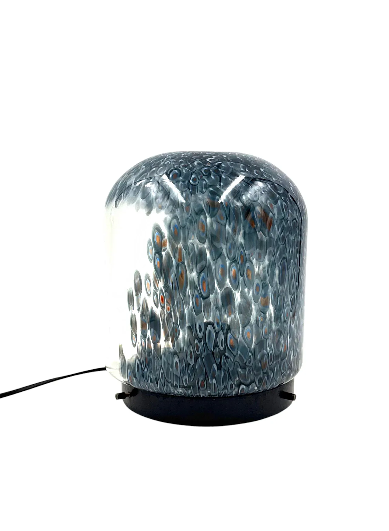 Murrine glass lamp mod. Neverrino, Vistosi 1980 8