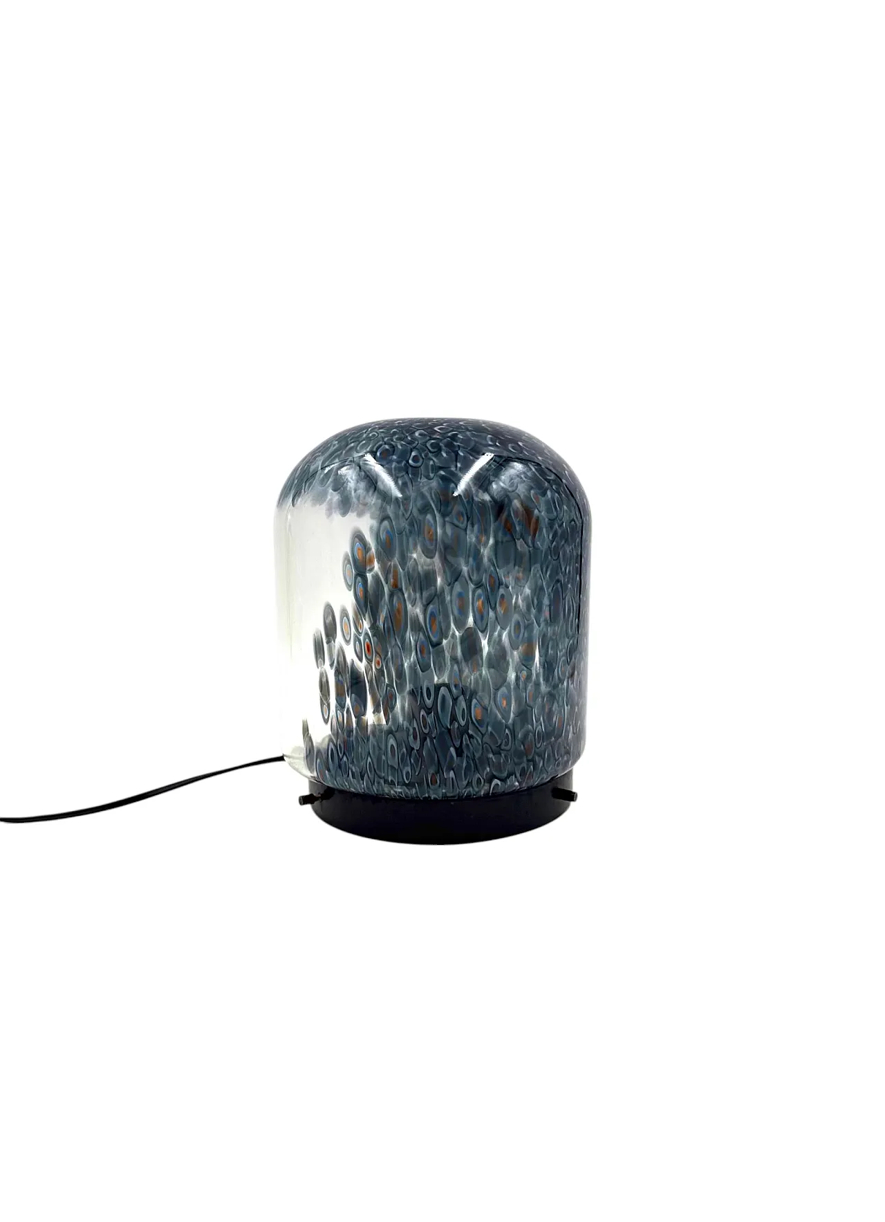 Murrine glass lamp mod. Neverrino, Vistosi 1980 9