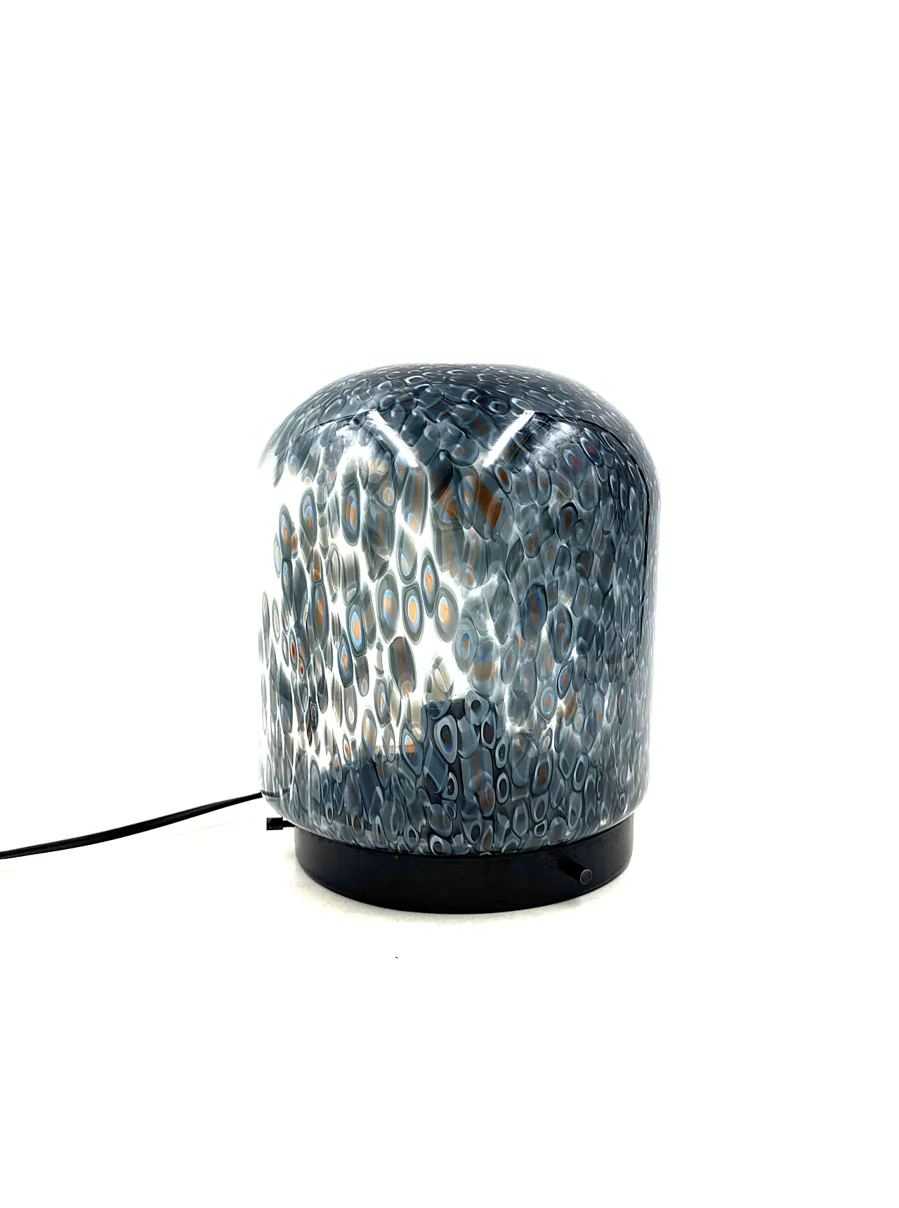 Murrine glass lamp mod. Neverrino, Vistosi 1980 11