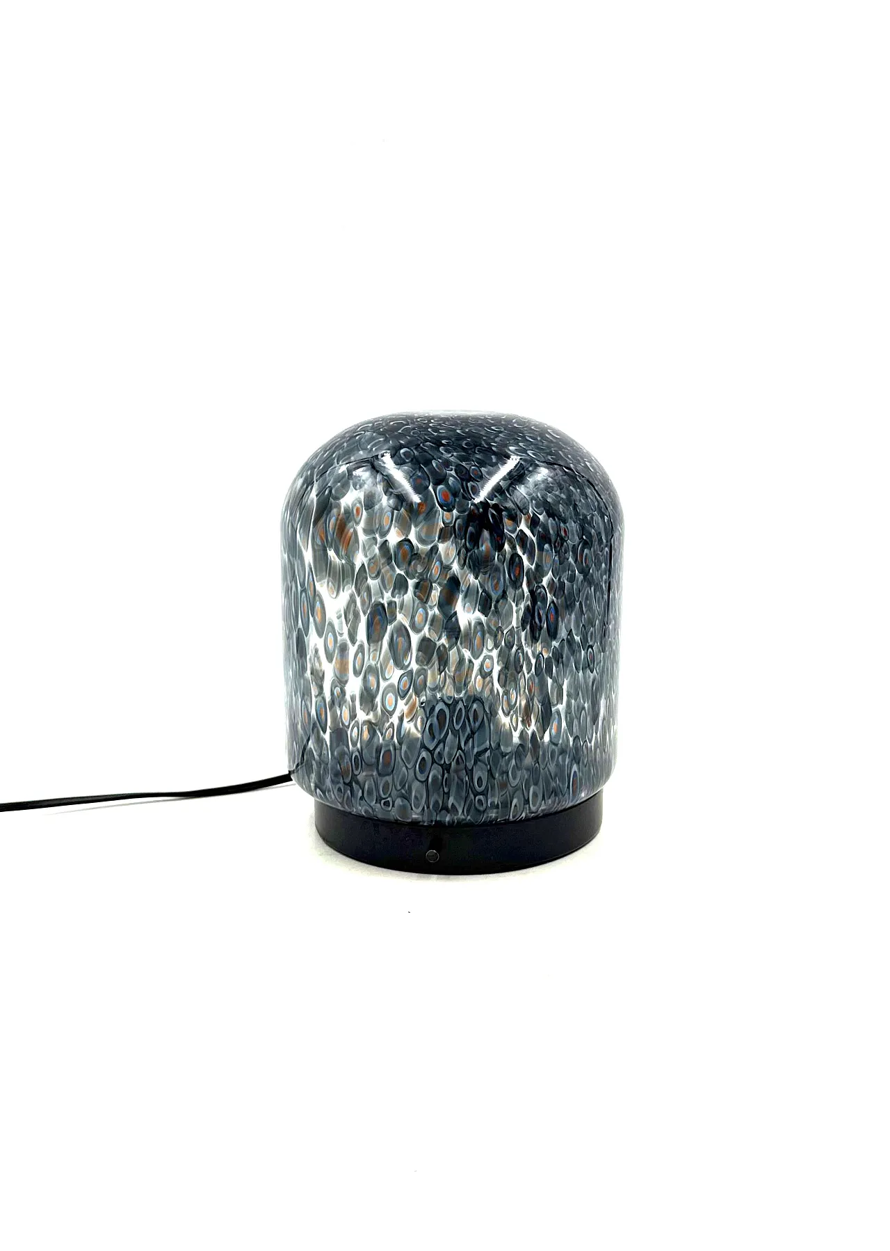 Murrine glass lamp mod. Neverrino, Vistosi 1980 12