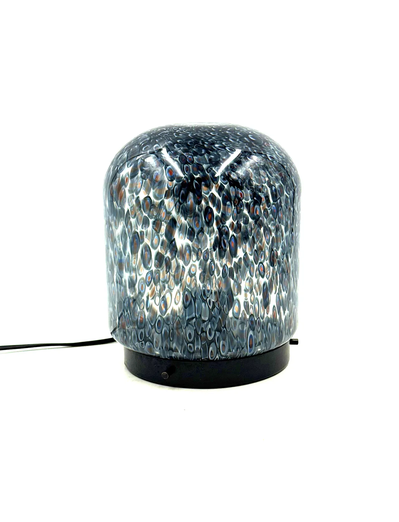 Murrine glass lamp mod. Neverrino, Vistosi 1980 14
