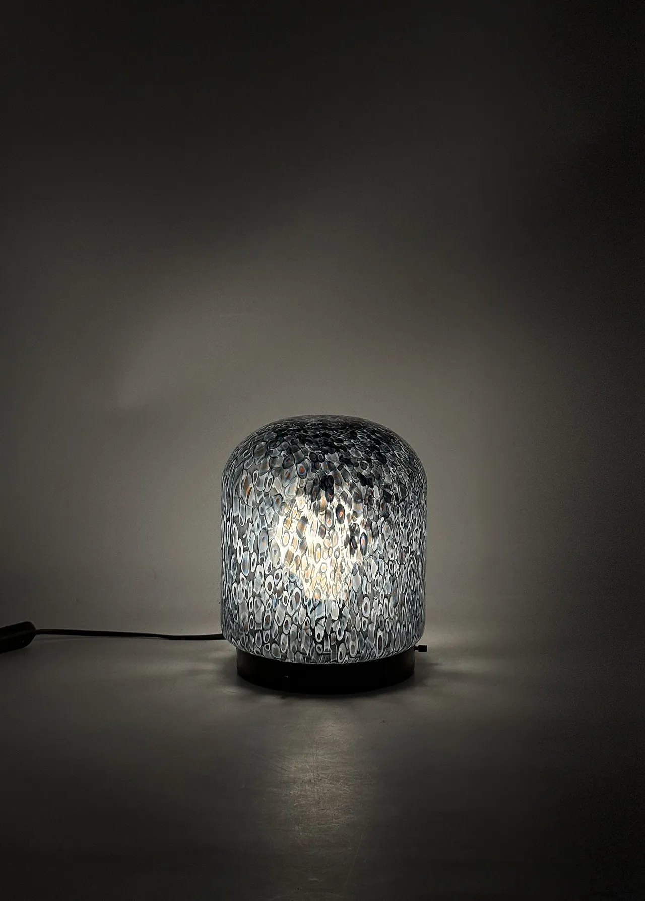 Murrine glass lamp mod. Neverrino, Vistosi 1980 15