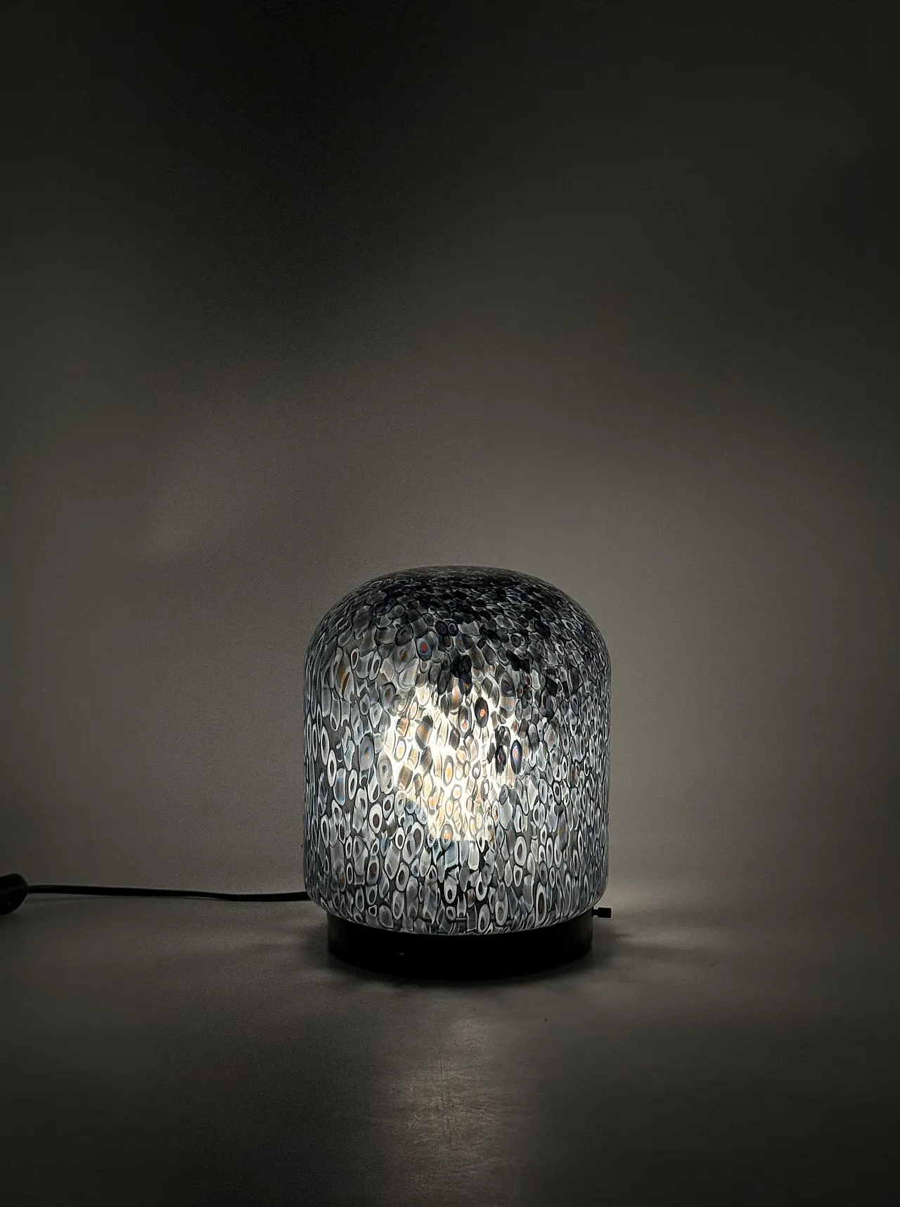 Murrine glass lamp mod. Neverrino, Vistosi 1980 16