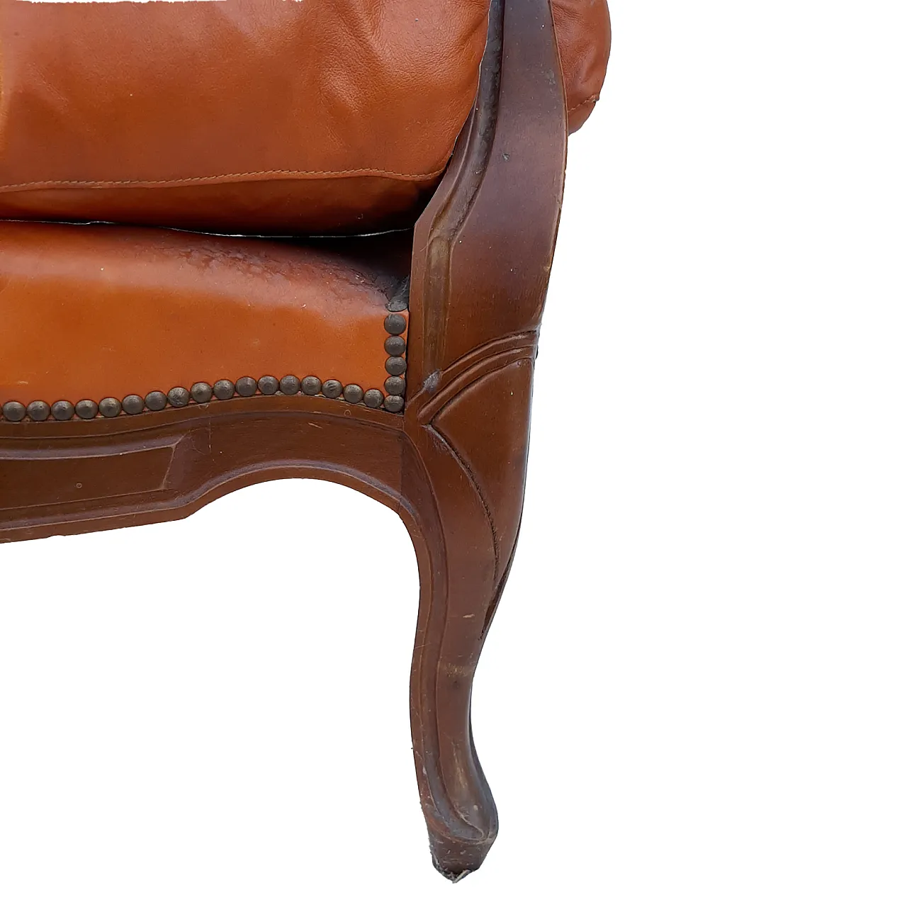 Tufted armchair with buttons, 50s 3