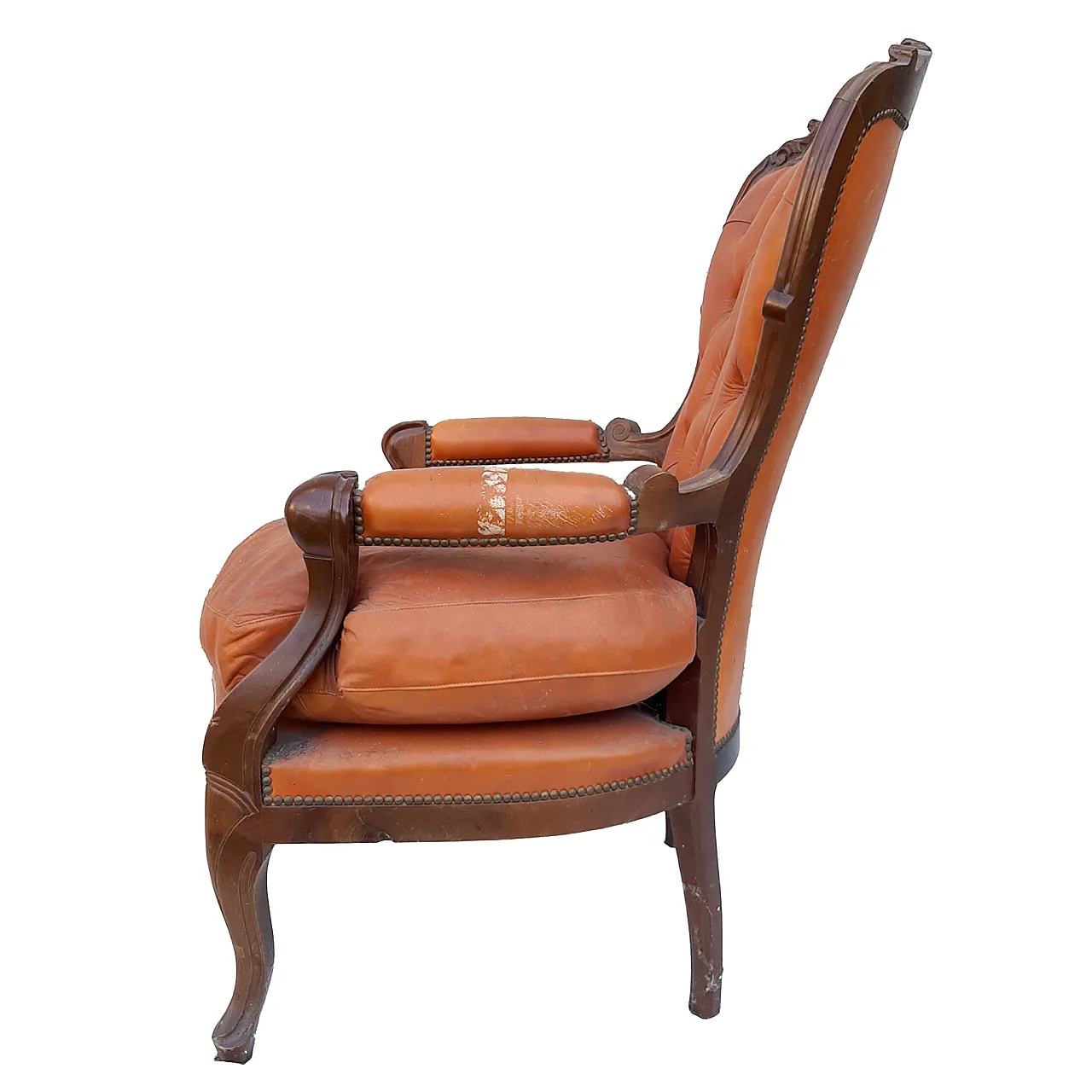 Tufted armchair with buttons, 50s 7
