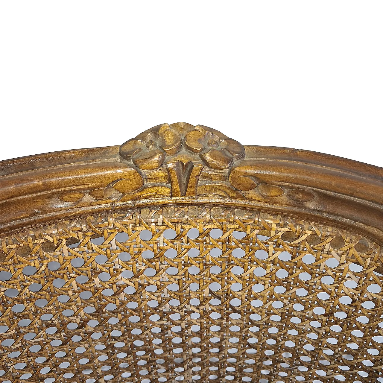 6 Louis XV style chairs in solid wood and Vienna straw, 18th century 7