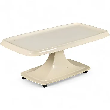 Tavolino in materiale plastico, anni '70