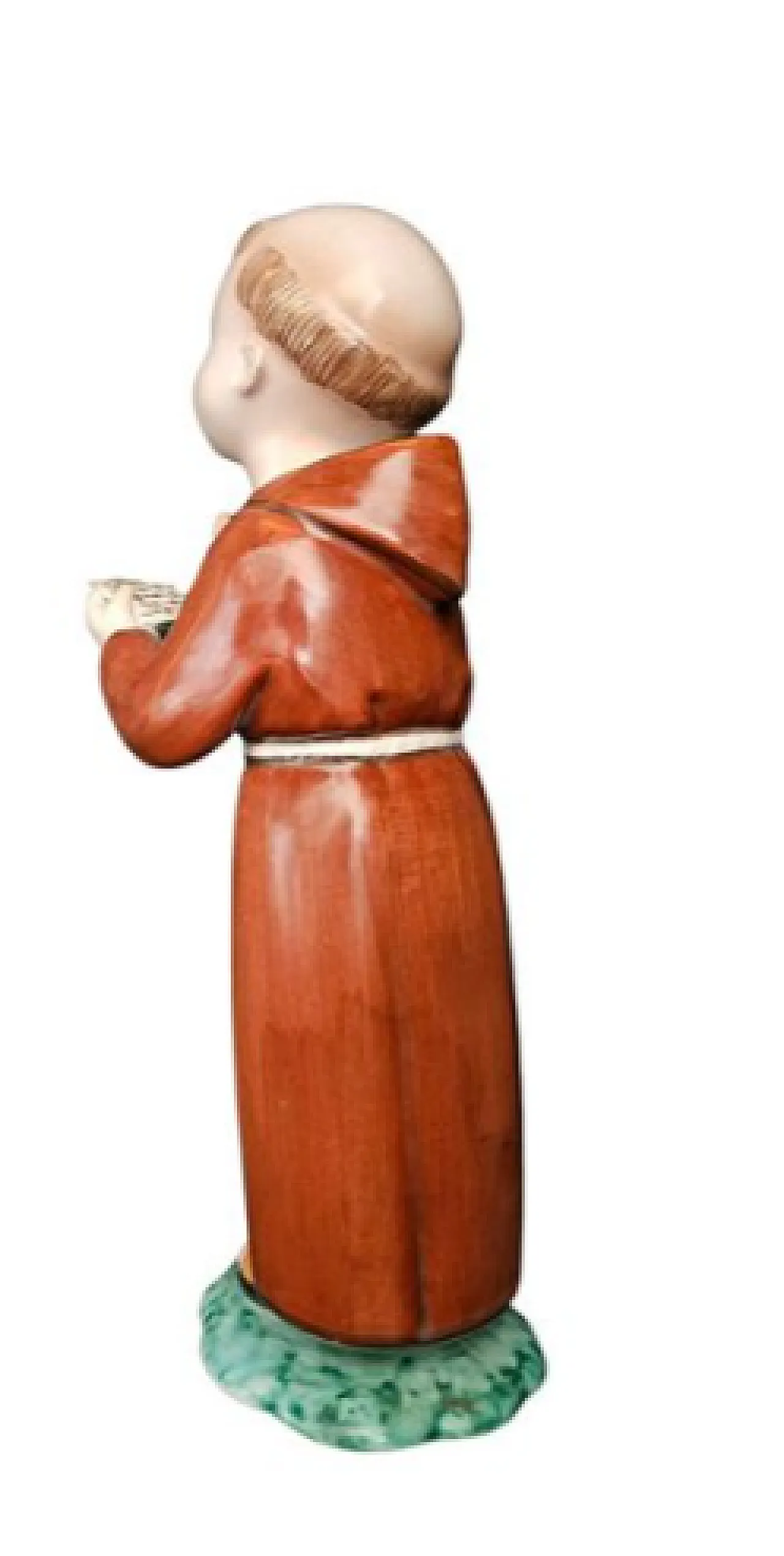 Friar, glazed ceramic statuette, 20th century 2