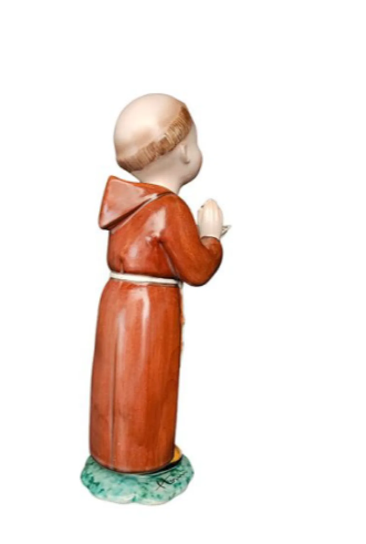 Friar, glazed ceramic statuette, 20th century 3