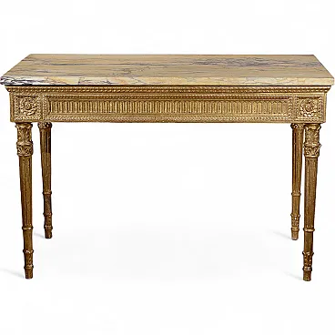 Consolle con piano in marmo, '900