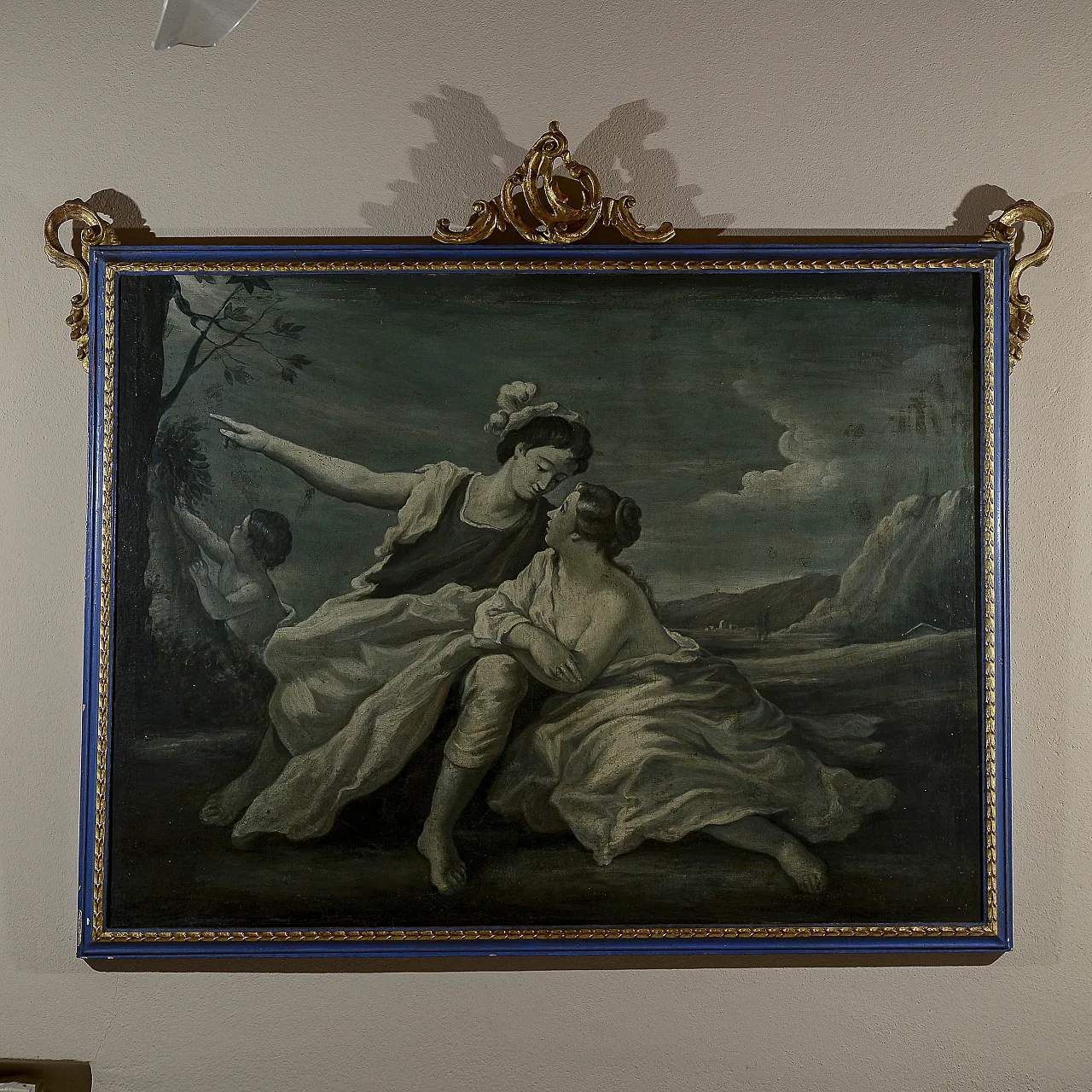 Scena galante, olio su tela, '800 1