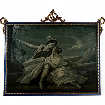 Scena galante, olio su tela, '800