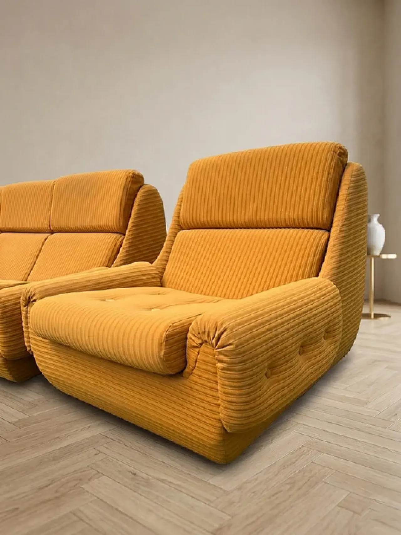 Set da soggiorno Mid-Century di Jitona, anni '70 5