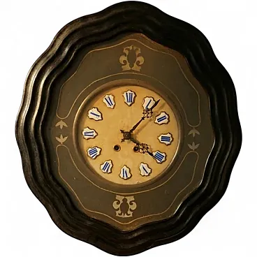 Wall clock with wooden case, early 20th century
