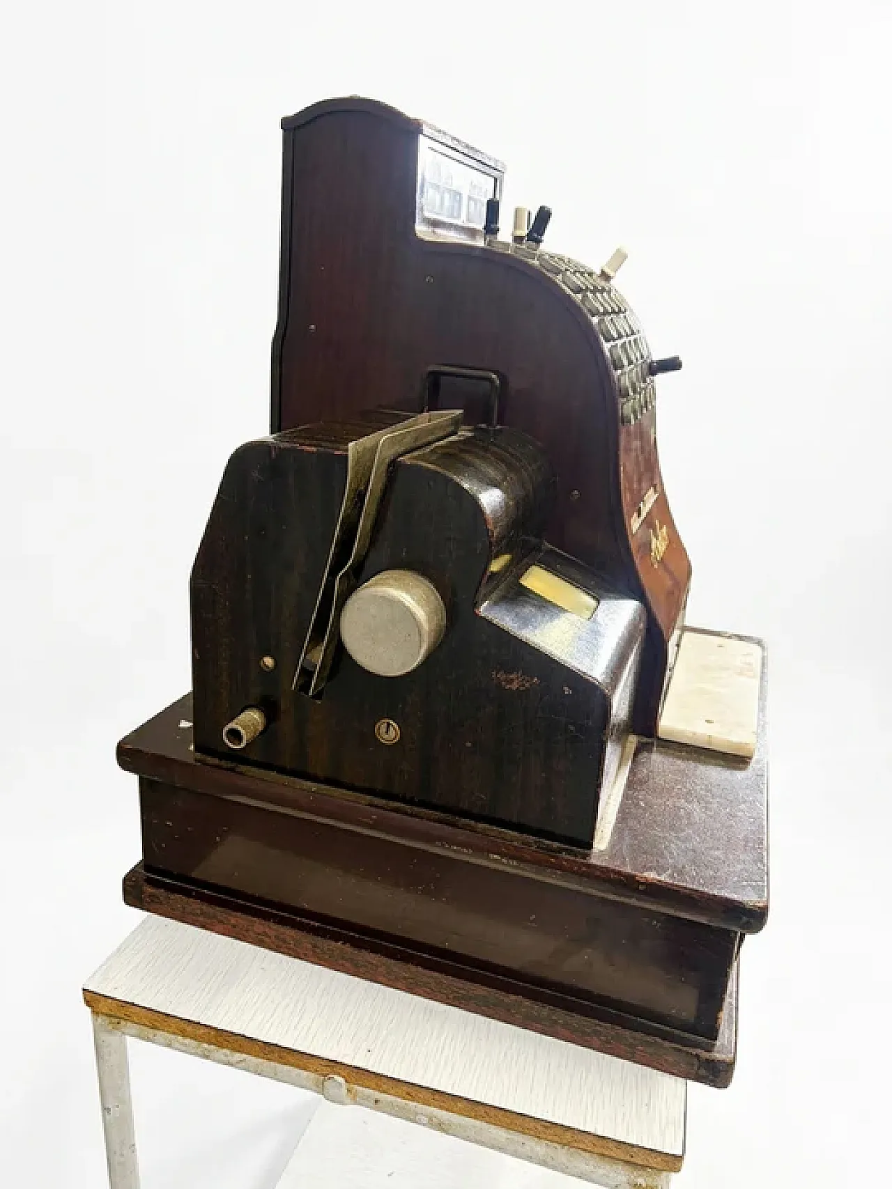 Mechanical cash register, wooden Anker, 1920s 7