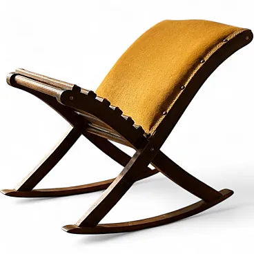 Sgabello inginocchiato, panca da preghiera in legno, anni '70