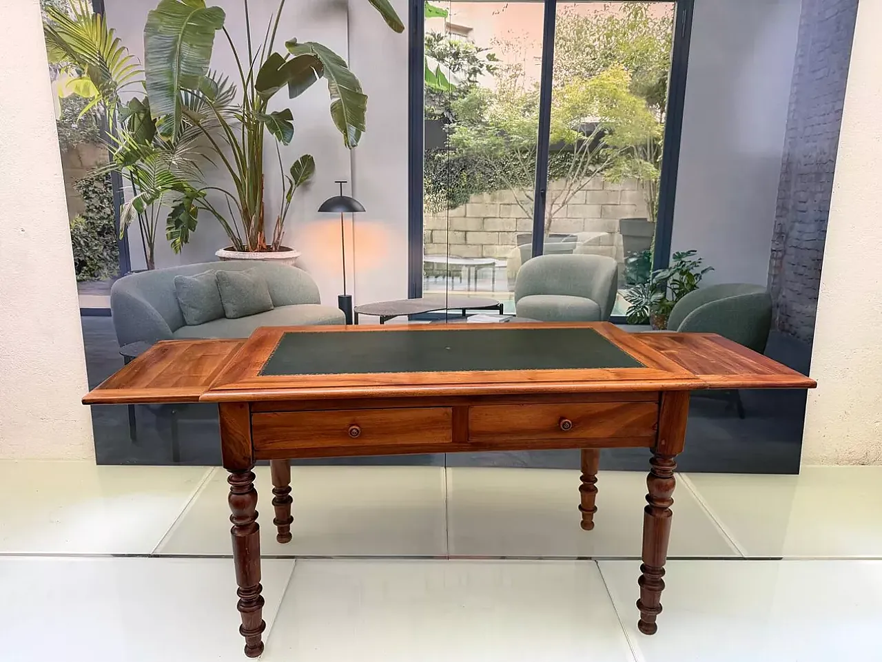 Scrivania Luigi Filippo in legno, '800 3