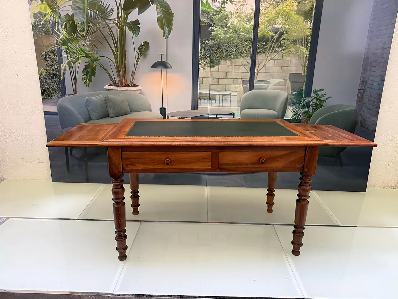 Scrivania Luigi Filippo in legno, '800 4